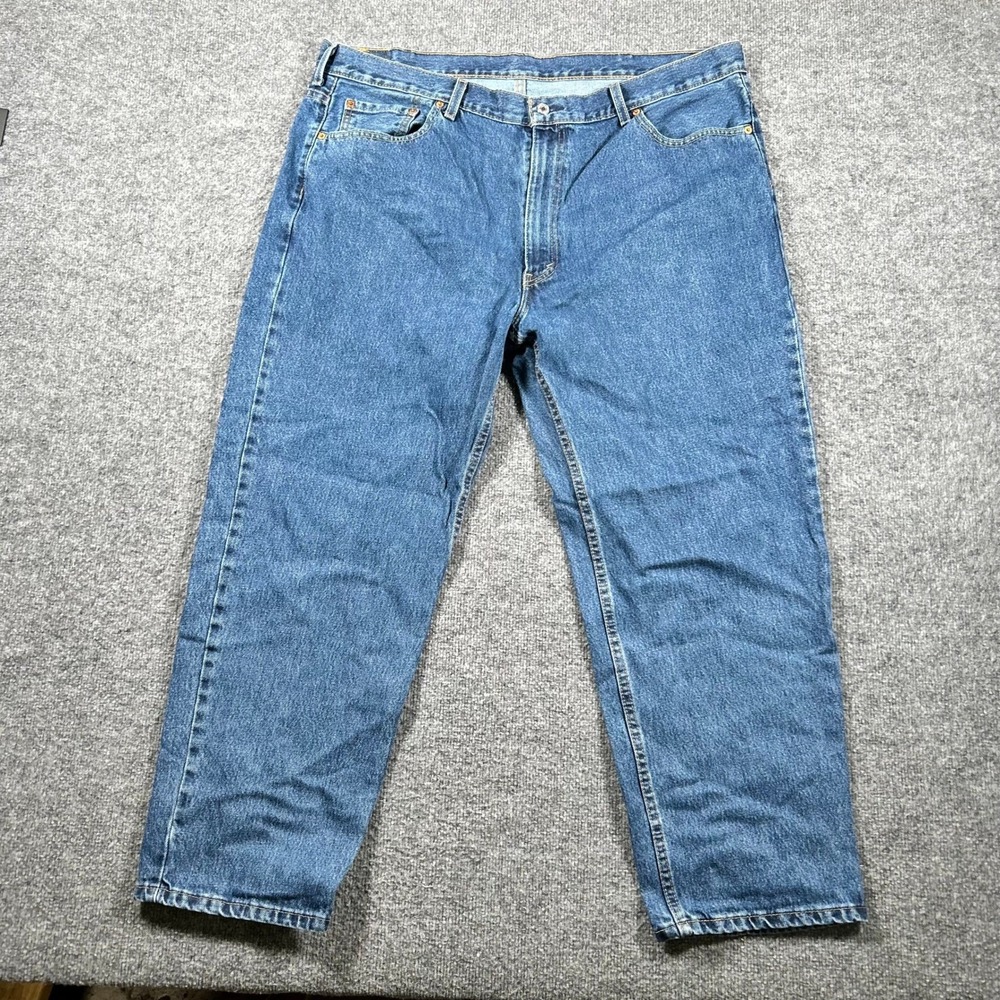 Levi's Jeans Mens Size 44x30 Blue 550 Relaxed Fit Tapered Leg Cotton Denim 01550